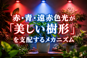 赤・青・遠赤色光が「美しい樹形」を支配するメカニズム