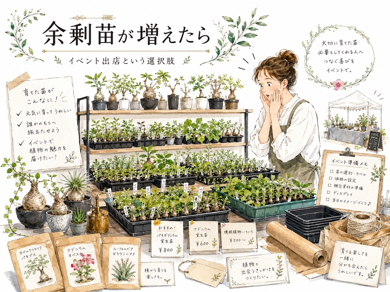 余剰苗が増えたら