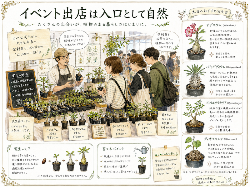 イベント出店は入り口として自然