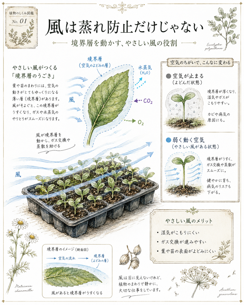 風は蒸れ防止だけじゃない